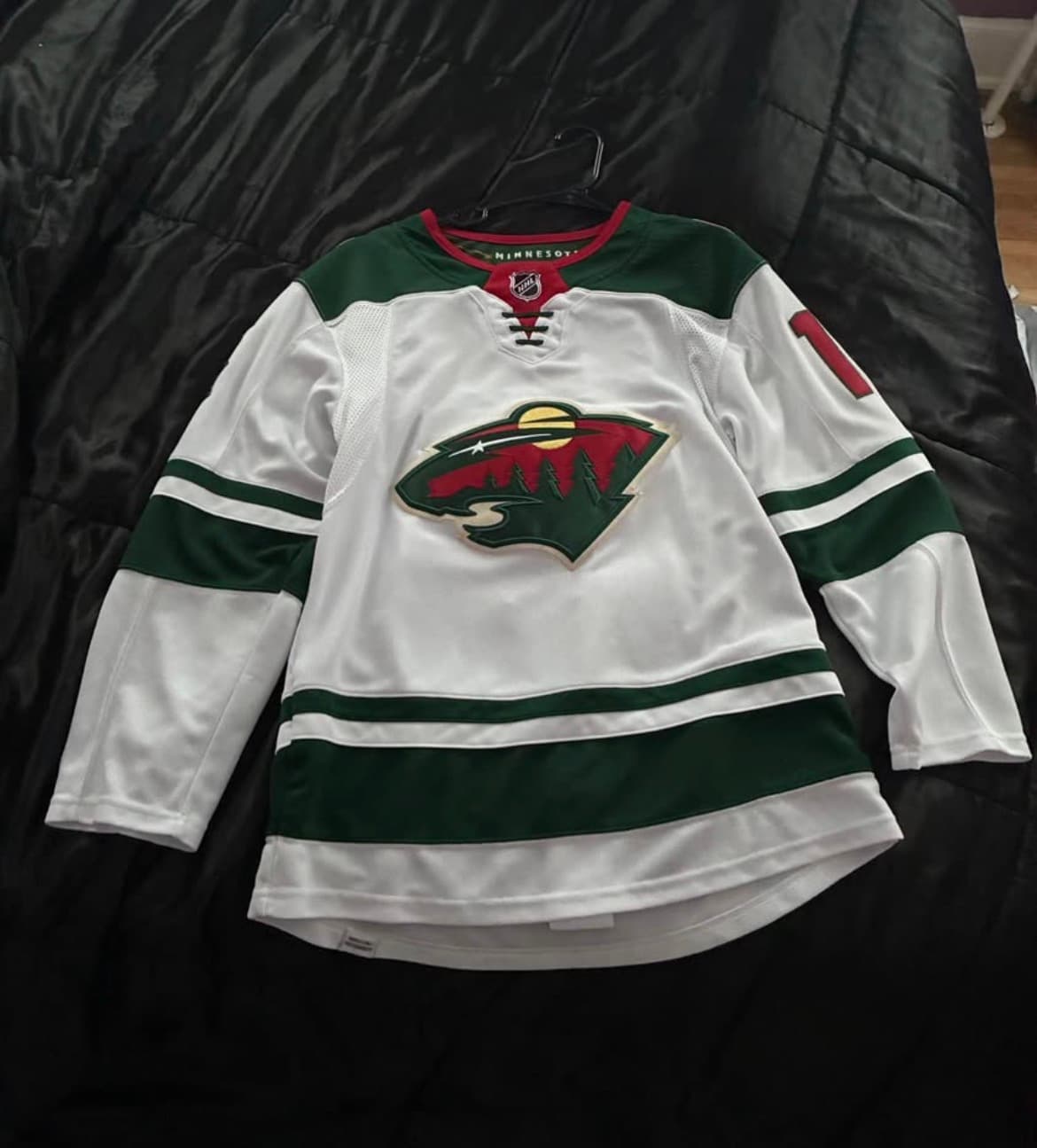 2023-24 Men’s Adidas Custom Mason Shaw Minnesota Wild Away Jersey