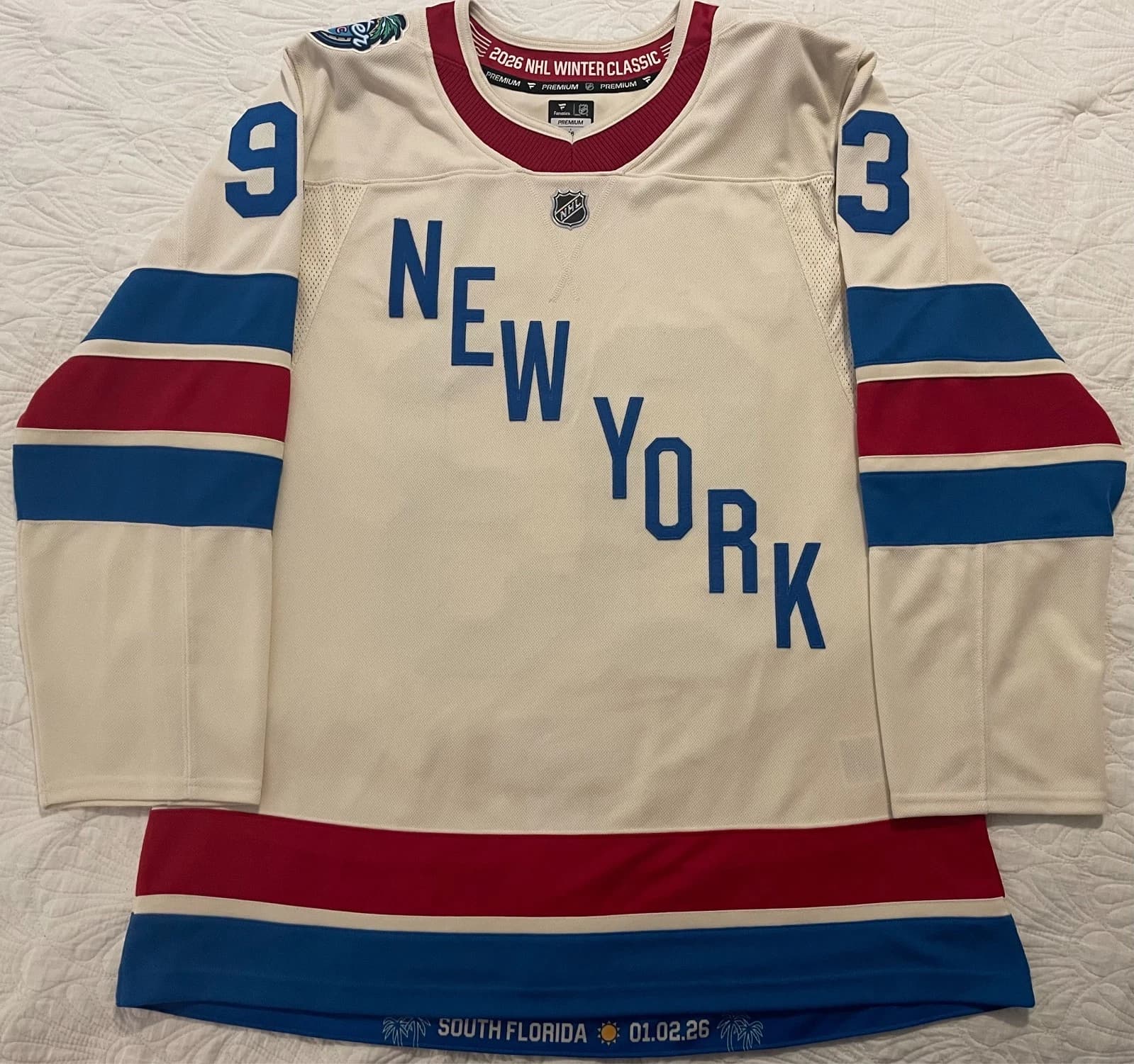 Mika Zibanejad New York Rangers Winter Classic Hockey Jersey 56 NWOT