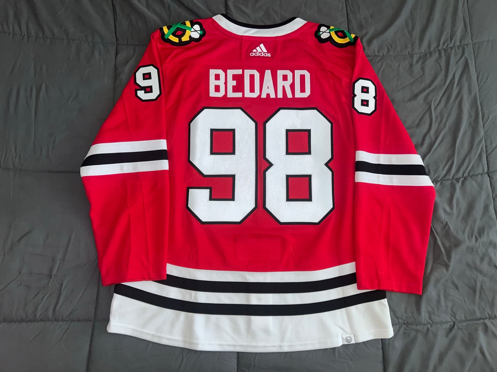Chicago Blackhawks Connor Bedard Adidas Primegreen NHL Jersey - Size 54