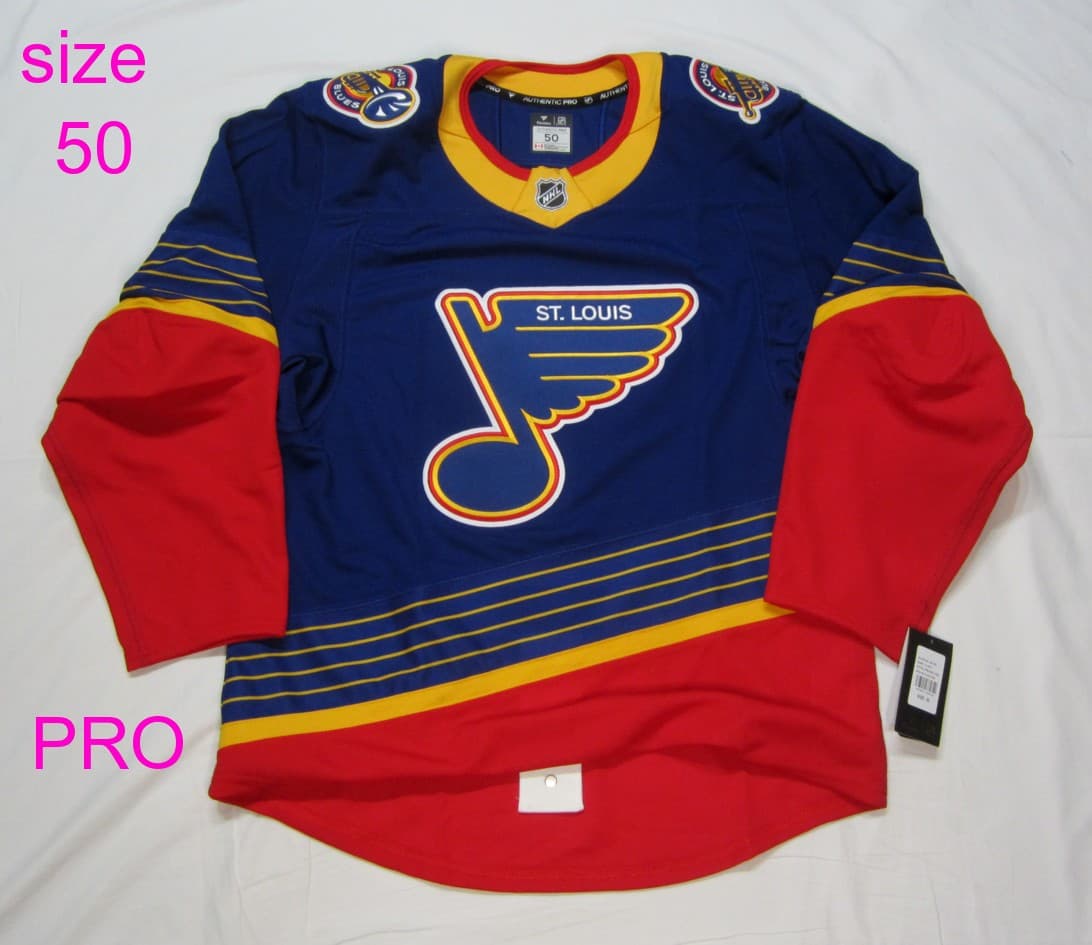 ST. LOUIS BLUES size 50 Fanatics Authentic PRO NHL Hockey Jersey FAP Retro Style