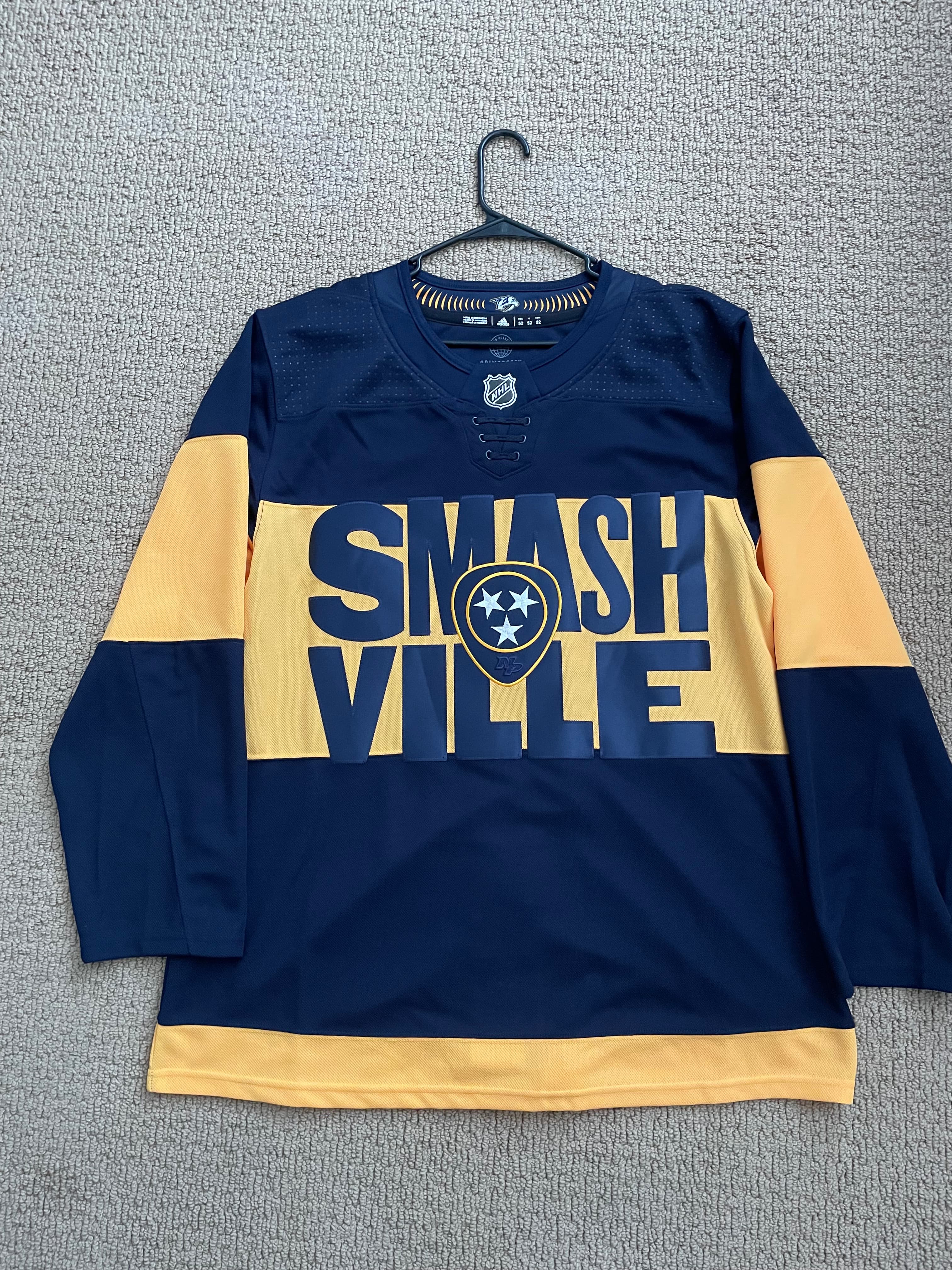 Nashville Predators Stadium Series SZ 52 Adidas Blank