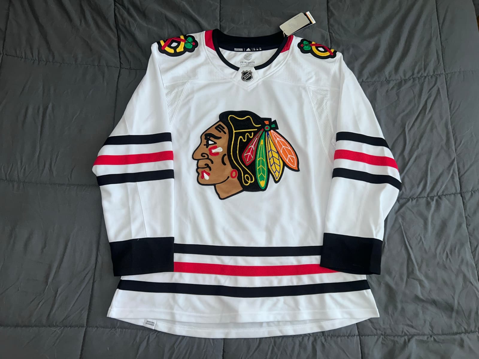 Chicago Blackhawks Adidas Authentic Primegreen NHL Hockey Jersey - Size 54