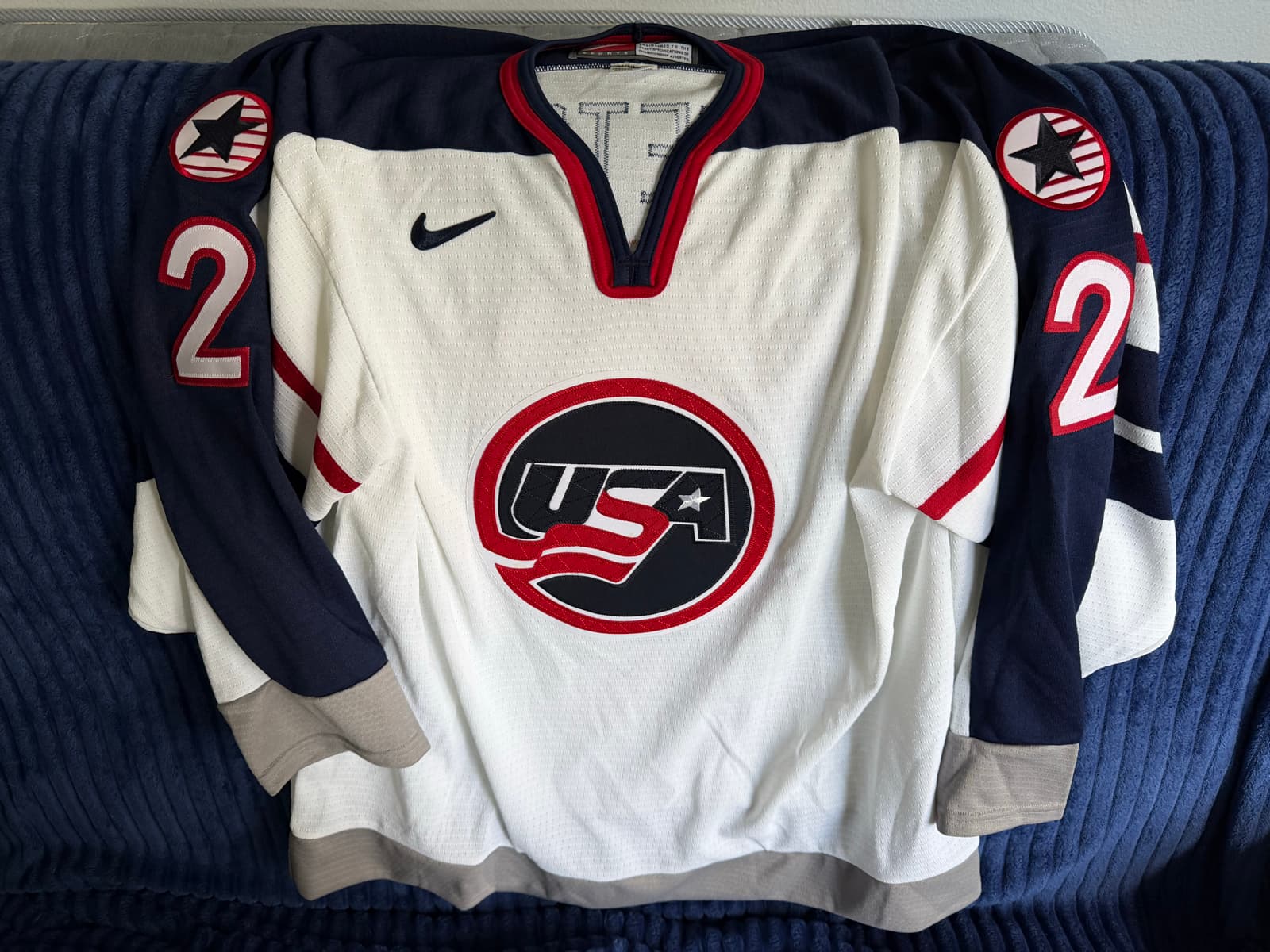 Team USA Brian Leetch Nike IIHF Hockey Jersey - Size 56
