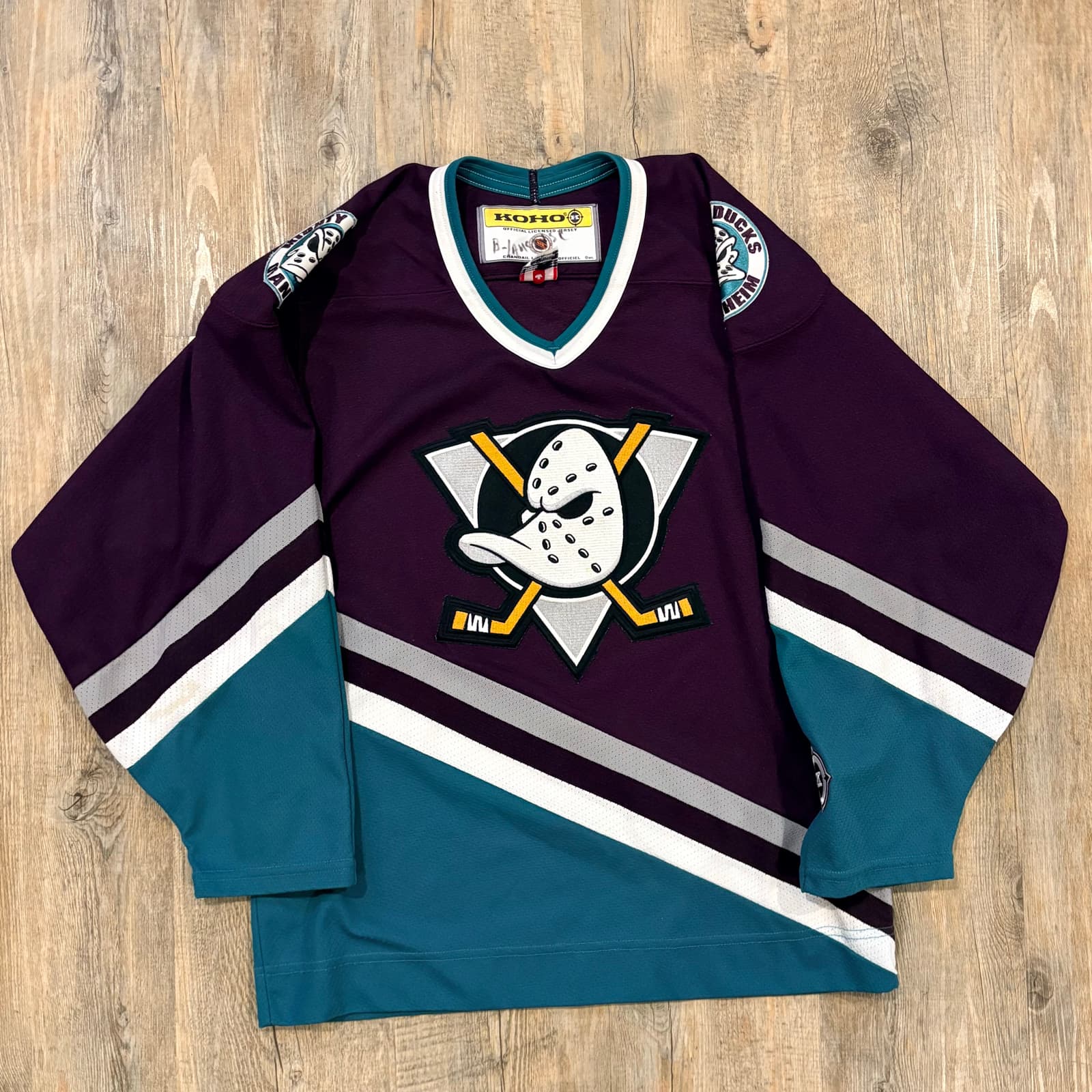 Mighty Ducks of Anaheim Vintage Koho NHL Hockey Jersey - Size Adult S
