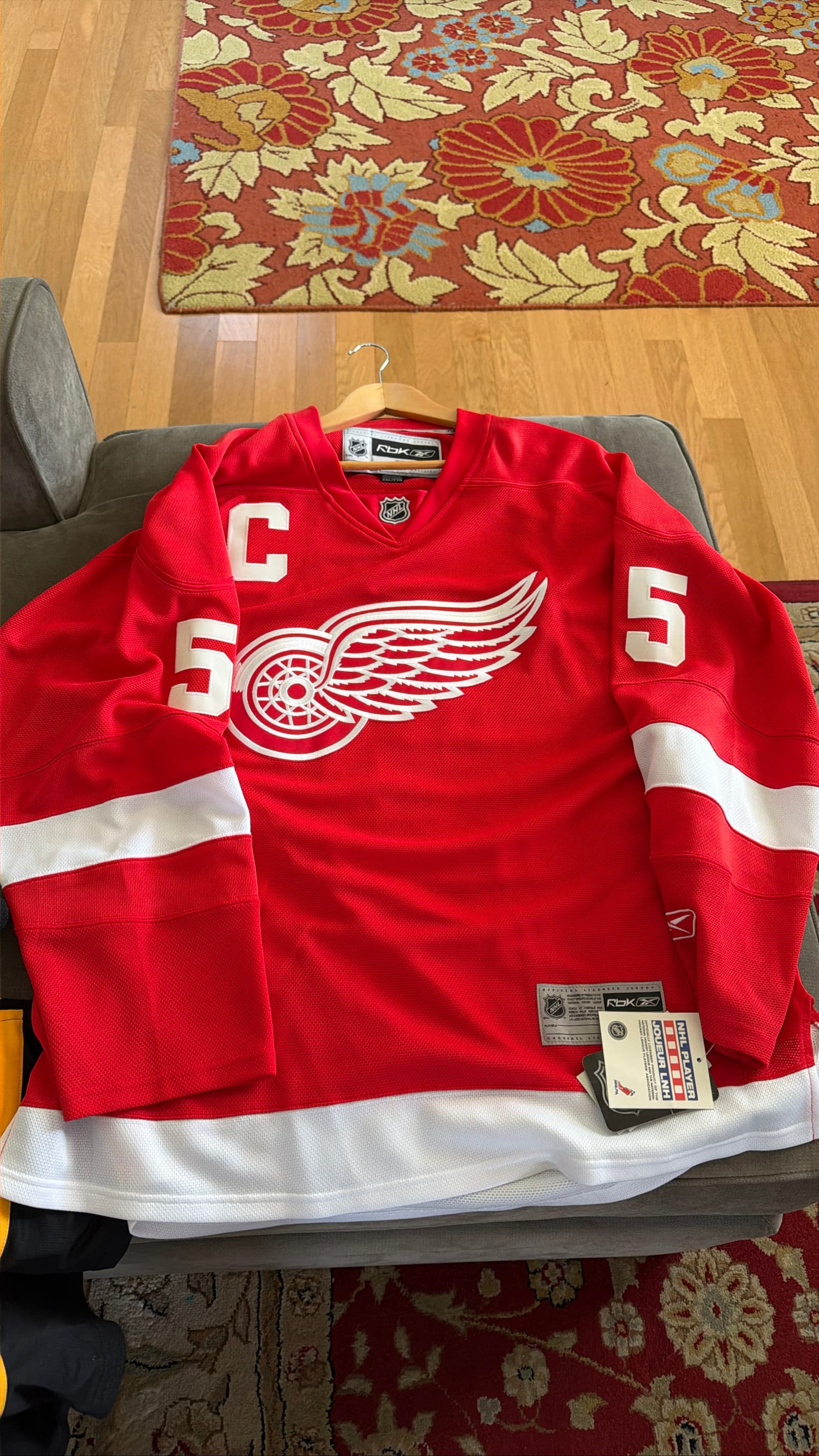 Detroit Red Wings Nicklas Lidstrom Reebok NHL Jersey - Size XXL