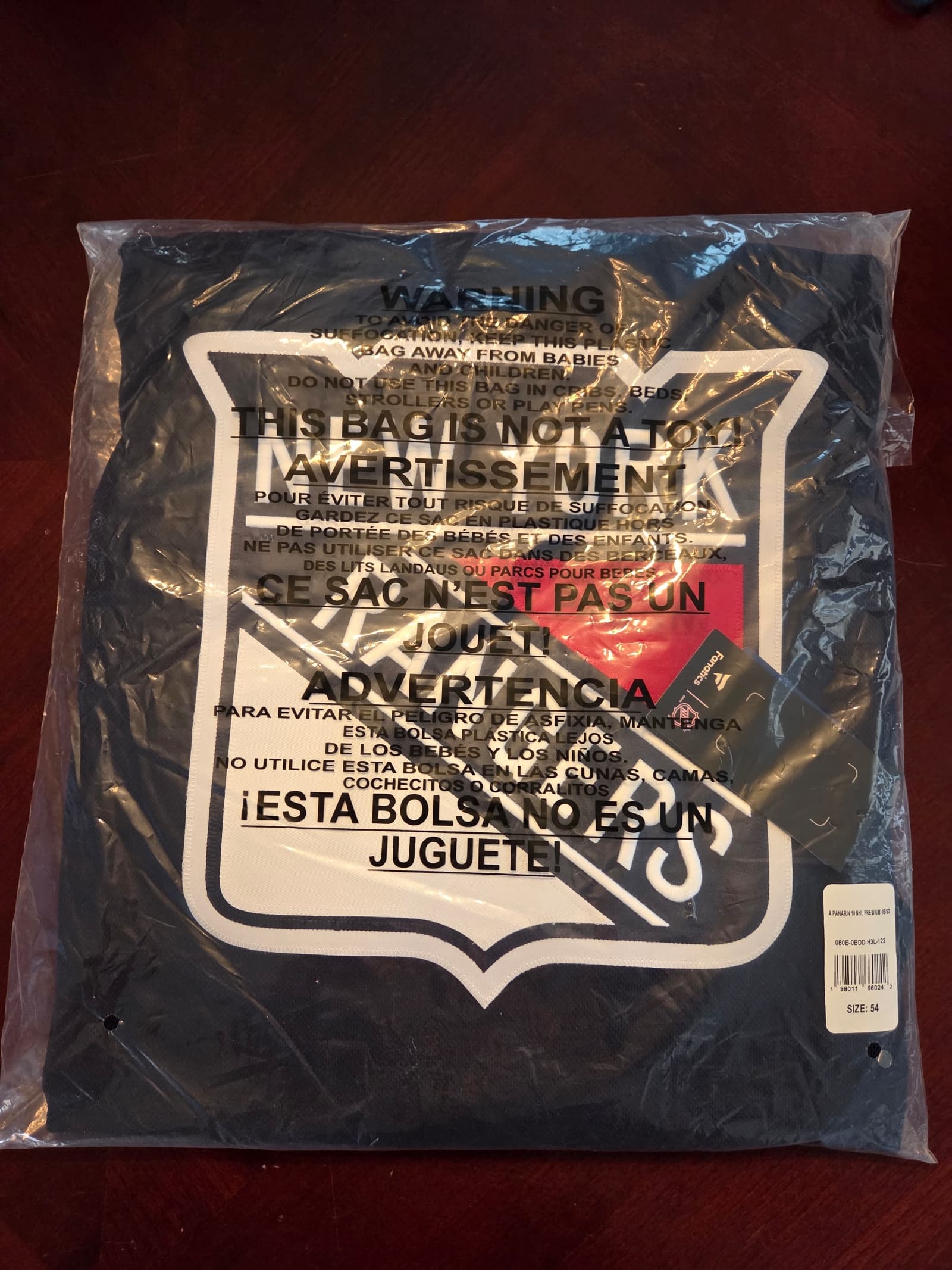 New York Rangers Artemi Panarin Fanatics Premium NHL Jersey - Size 54