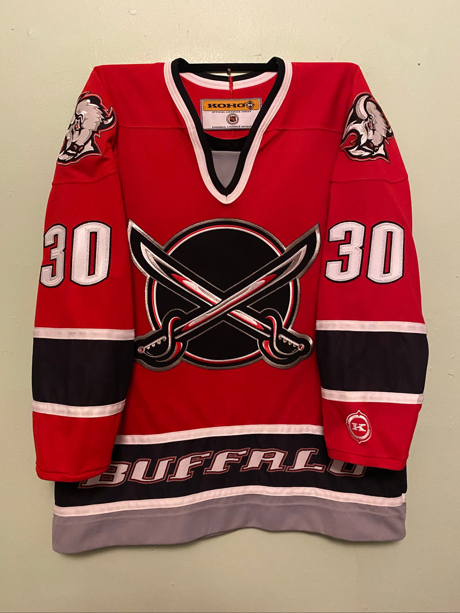 Buffalo Sabres Ryan Miller Red Koho NHL Hockey Jersey - #30
