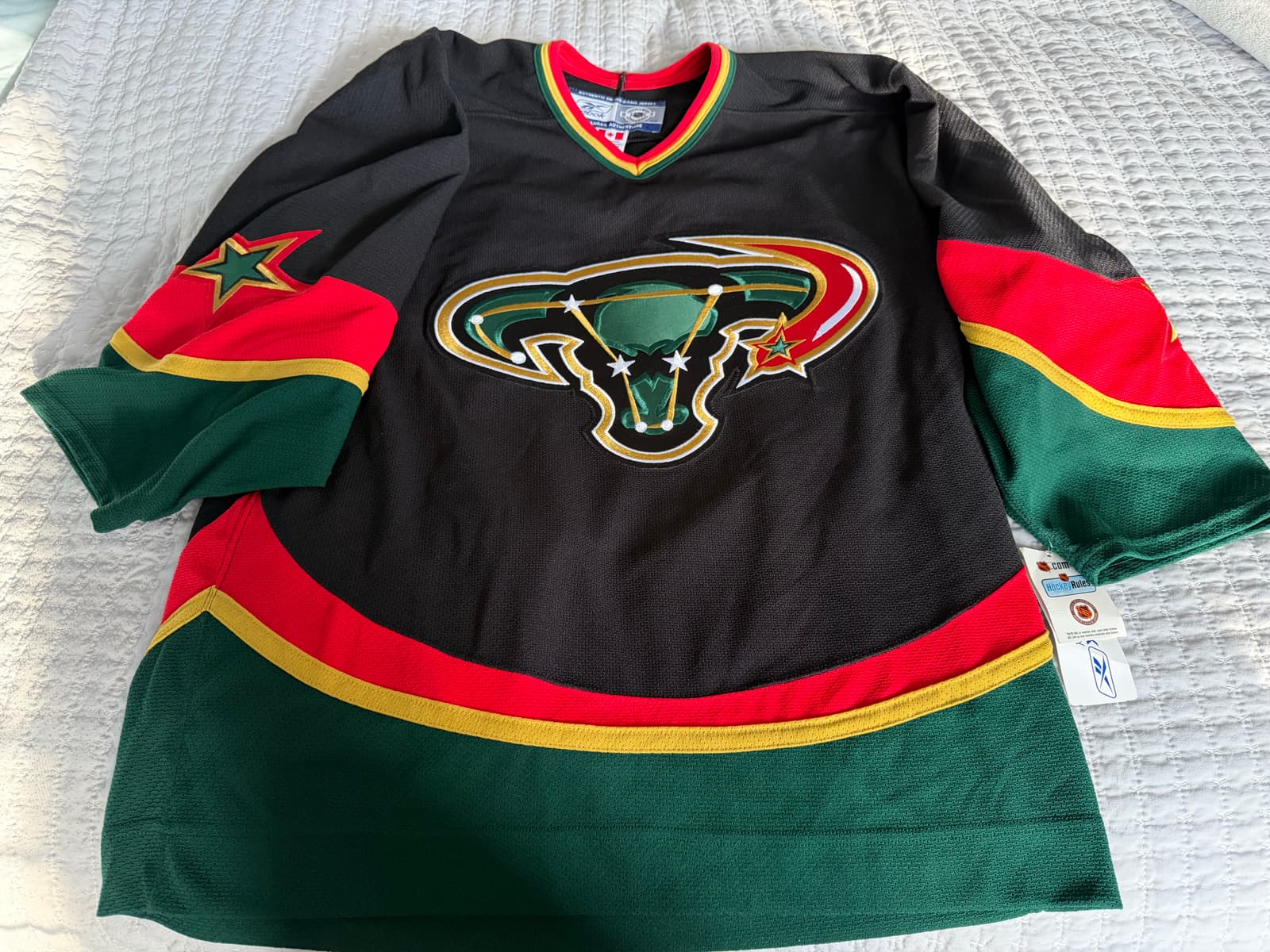 Dallas Stars Vintage Alternate 'Mooterus' Reebok Authentic NHL Hockey Jersey - Size 46