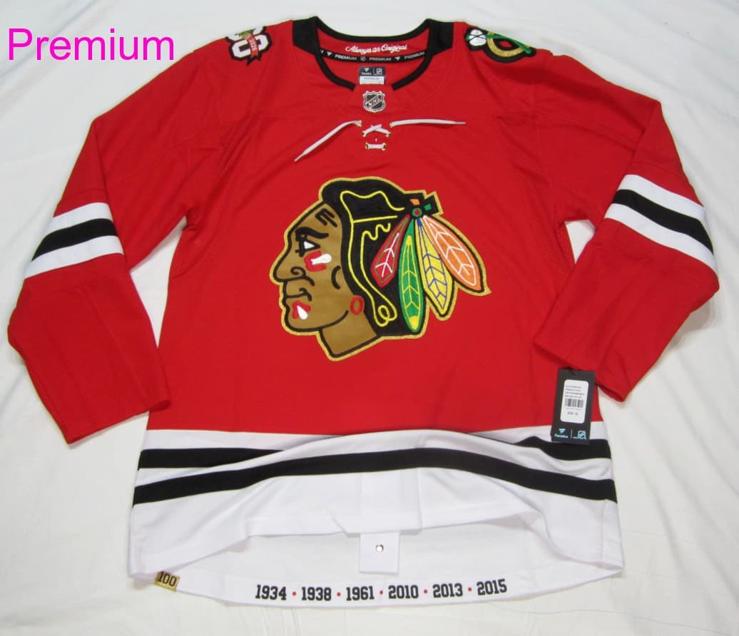 Chicago Blackhawks size 50 100th Anniversary Fanatics Premium NHL Hockey Jersey 2025 2026